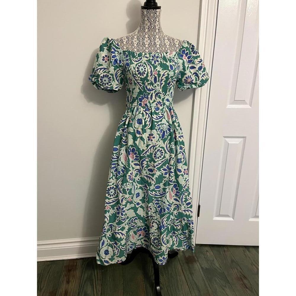 Parami Design rayon print maxi dresss S/M